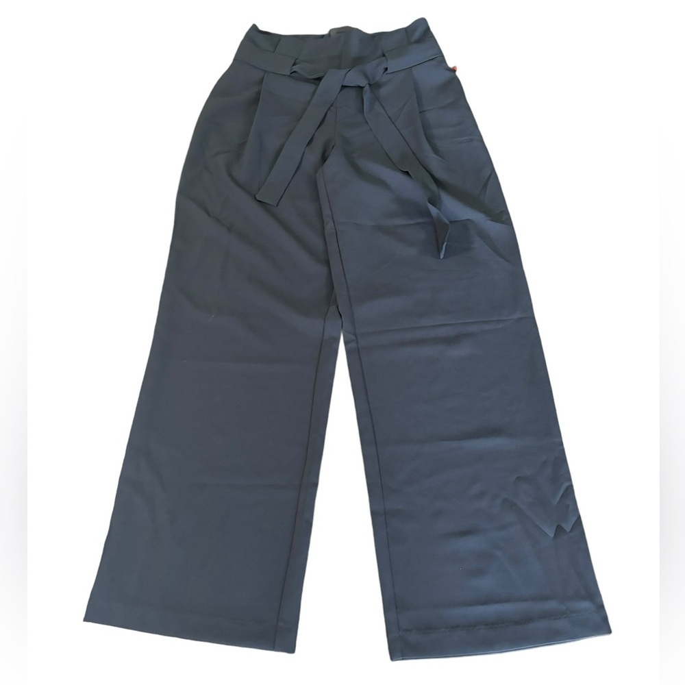 Adrienne Vittadini Wide Leg High Rise Dress Pants 4